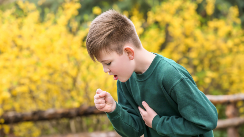 Asthmaanfall bei einem Kind