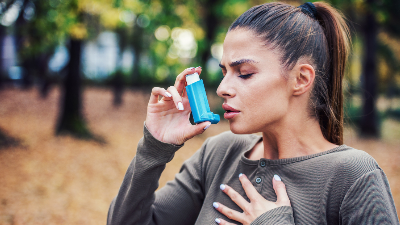 Notfallmedikament bei einem Asthma-Anfall