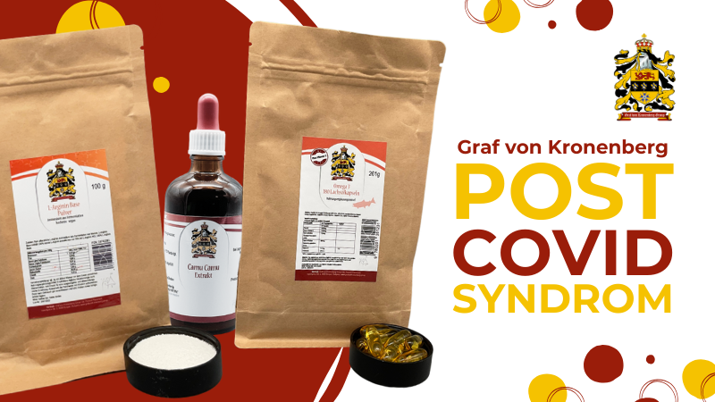 L-Arginin, Lachsöl und Vitamin C von GvK zur Unterstützung bei Post-Covid-Syndrom