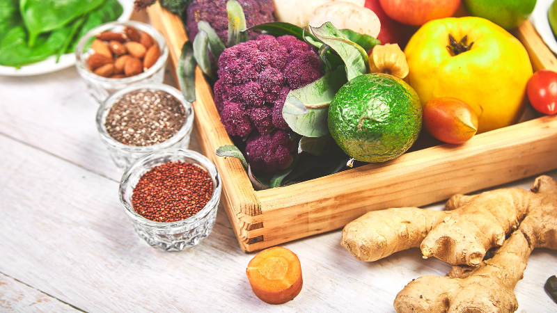 Probiotika und abwechslungsreiche, gesunde Ernährung helfen dem Darm auf die Sprünge.
